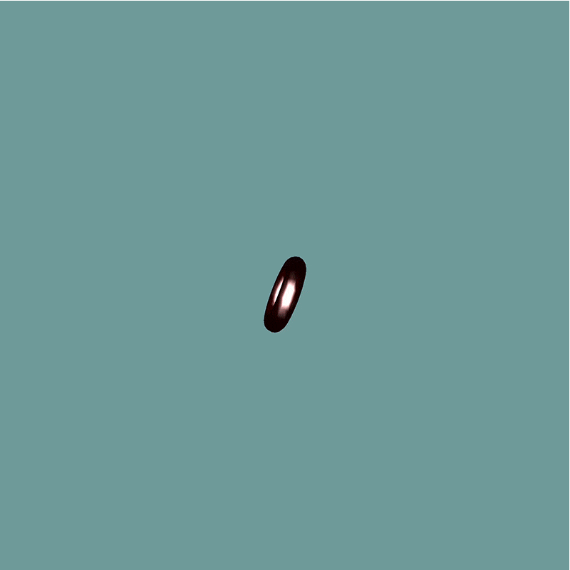Torus and background change colour once screen has loaded.