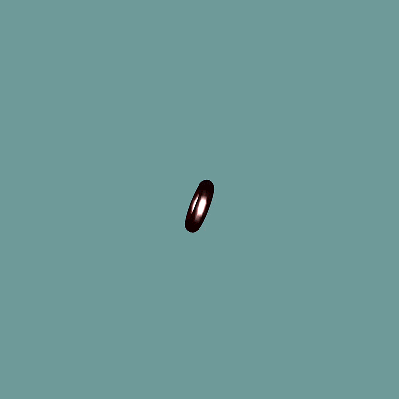 Torus and background change colour once screen has loaded.