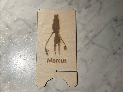 This is an image of my design. To make sure the machine filled in the image, I chose a 'Black' colour fill with no outline. I also changed the font to be in the style that matched the illustration.