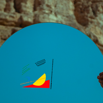 I wanted to explore different backdrops. This is an image of someone holding a mirror. My data portrait is my 'reflection'.